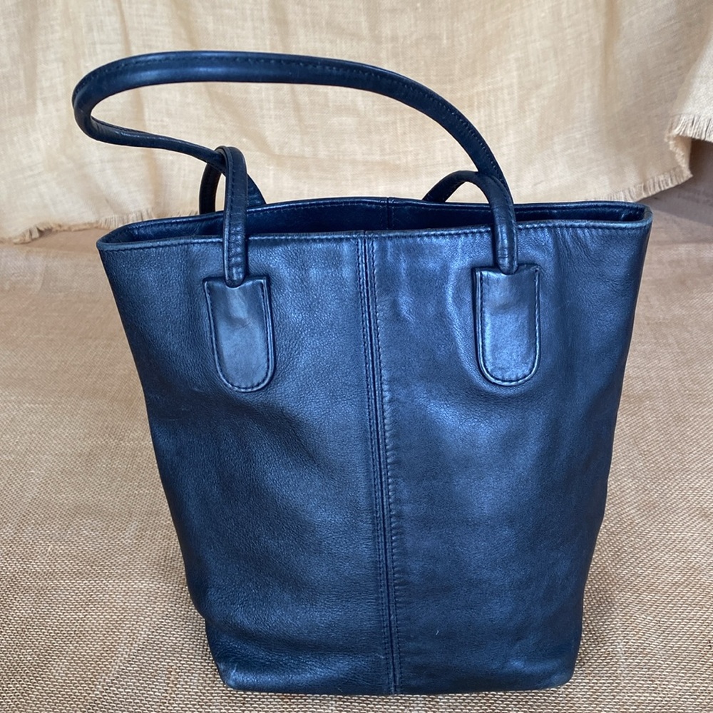 Coach Black Leather Tote Bag - Picture 5 of 15